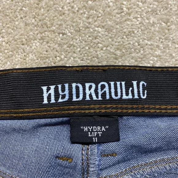 Hydraulic Jeans Womens 11 Blue Ankle Skinny Hydra Lift‎ Stretch Mid Rise Pants - Picture 3 of 11